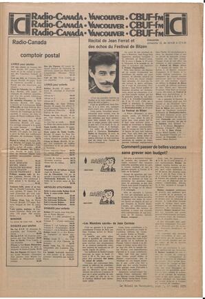 Le Soleil de Vancouver, April 10, 1970, page 7