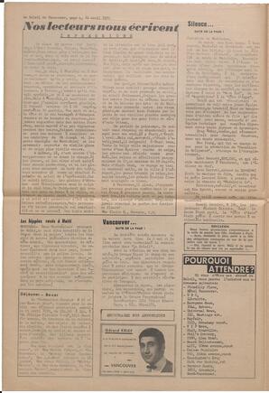 Le Soleil de Vancouver, April 10, 1970, page 4