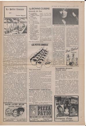 Le Soleil de Vancouver, April 3, 1970, page 9