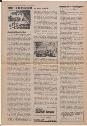 Le Soleil de Vancouver, April 3, 1970, page 8