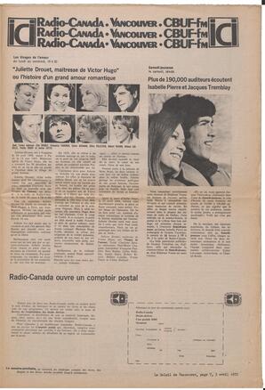 Le Soleil de Vancouver, April 3, 1970, page 7