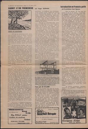 Le Soleil de Vancouver, March 27, 1970, page 8