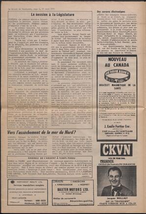 Le Soleil de Vancouver, March 27, 1970, page 6