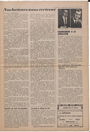 Le Soleil de Vancouver, March 20, 1970, page 5