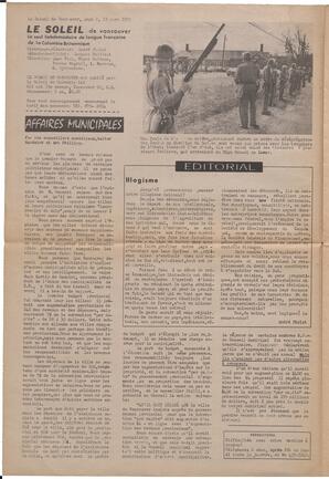 Le Soleil de Vancouver, March 13, 1970, page 2