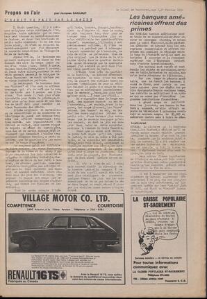Le Soleil de Vancouver, February 27, 1970, page 3