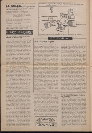 Le Soleil de Vancouver, February 27, 1970, page 2