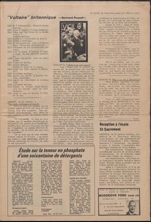 Le Soleil de Vancouver, February 20, 1970, page 5