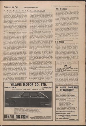 Le Soleil de Vancouver, February 20, 1970, page 3