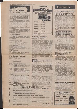 Le Soleil de Vancouver, February 13, 1970, page 12