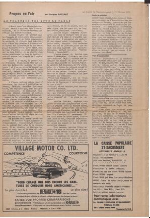 Le Soleil de Vancouver, February 13, 1970, page 3