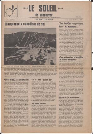 Le Soleil de Vancouver, February 6, 1970, page 12