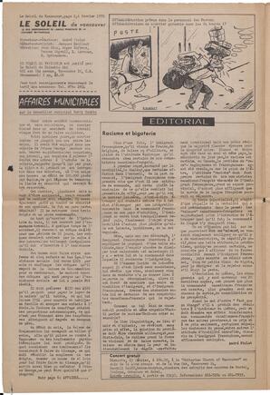 Le Soleil de Vancouver, February 6, 1970, page 11