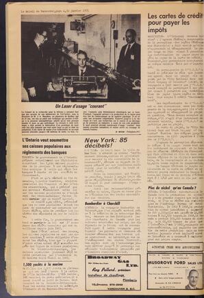 Le Soleil de Vancouver, January 30, 1970, page 4