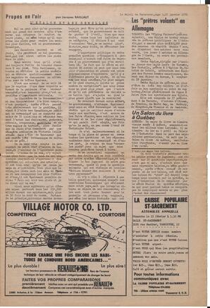 Le Soleil de Vancouver, January 23, 1970, page 3