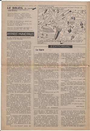 Le Soleil de Vancouver, January 23, 1970, page 2