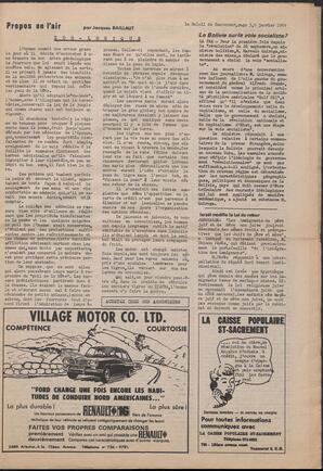 Le Soleil de Vancouver, January 9, 1970, page 3