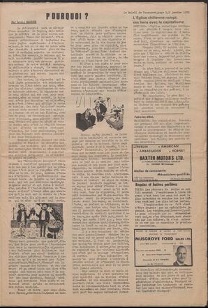 Le Soleil de Vancouver, January 2, 1970, page 5
