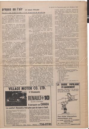 Le Soleil de Vancouver, December 12, 1969, page 3