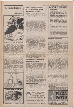 Le Soleil de Vancouver, December 5, 1969, page 9