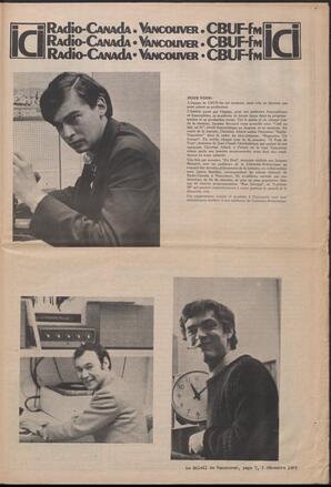 Le Soleil de Vancouver, December 5, 1969, page 7