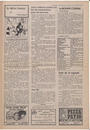 Le Soleil de Vancouver, November 28, 1969, page 9