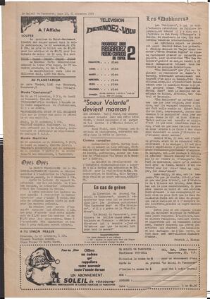 Le Soleil de Vancouver, November 21, 1969, page 12