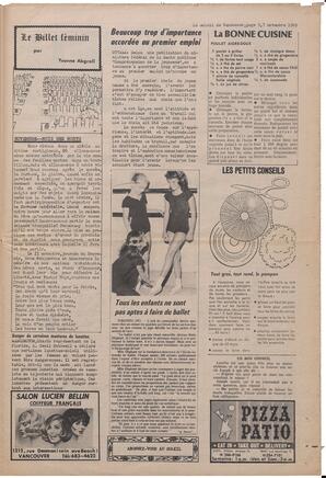 Le Soleil de Vancouver, November 7, 1969, page 9