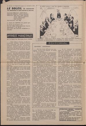 Le Soleil de Vancouver, November 7, 1969, page 2