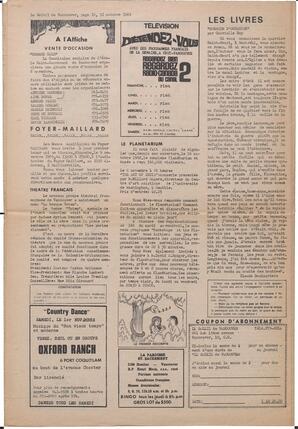 Le Soleil de Vancouver, October 31, 1969, page 12