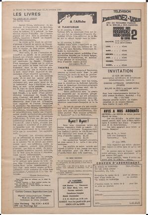 Le Soleil de Vancouver, October 24, 1969, page 12