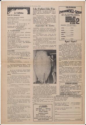 Le Soleil de Vancouver, October 10, 1969, page 12
