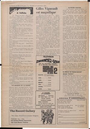 Le Soleil de Vancouver, September 26, 1969, page 12