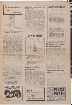 Le Soleil de Vancouver, September 26, 1969, page 9