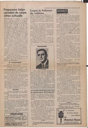 Le Soleil de Vancouver, September 26, 1969, page 5