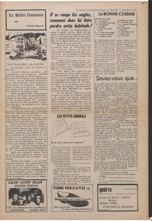 Le Soleil de Vancouver, September 5, 1969, page 9