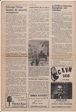 Le Soleil de Vancouver, September 5, 1969, page 6