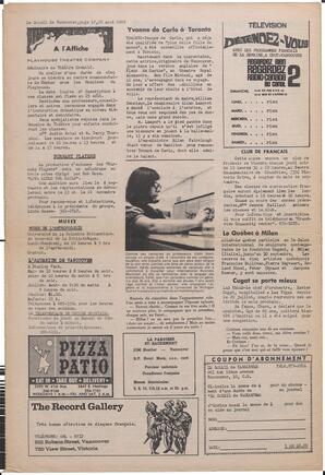 Le Soleil de Vancouver, August 22, 1969, page 12