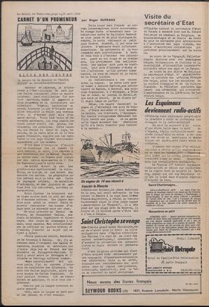 Le Soleil de Vancouver, August 22, 1969, page 4