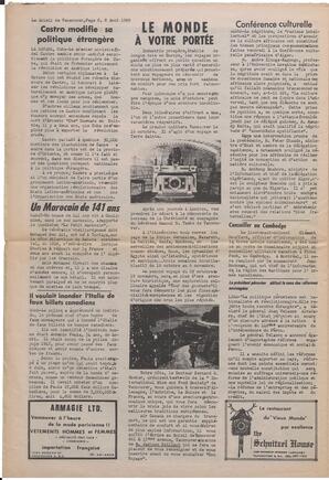 Le Soleil de Vancouver, August 8, 1969, page 8