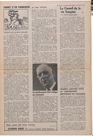 Le Soleil de Vancouver, August 8, 1969, page 5