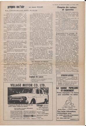 Le Soleil de Vancouver, August 8, 1969, page 3