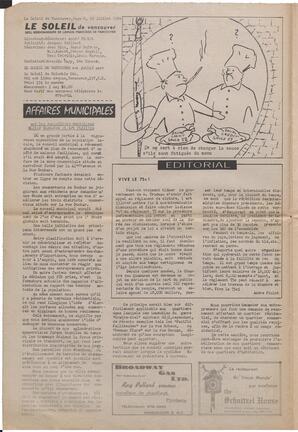 Le Soleil de Vancouver, July 25, 1969, page 2