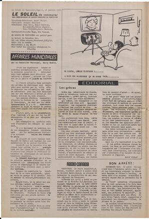 Le Soleil de Vancouver, July 18, 1969, page 2