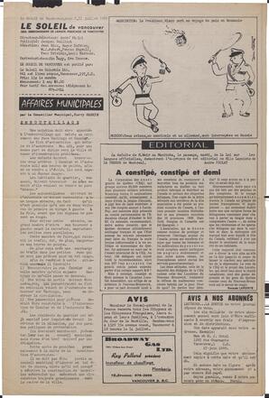 Le Soleil de Vancouver, July 11, 1969, page 2