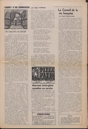 Le Soleil de Vancouver, July 4, 1969, page 5