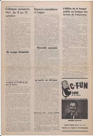 Le Soleil de Vancouver, June 27, 1969, page 6