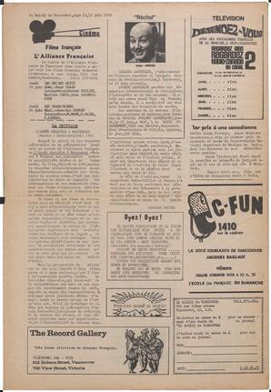 Le Soleil de Vancouver, June 13, 1969, page 12