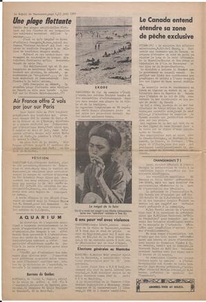 Le Soleil de Vancouver, June 13, 1969, page 6