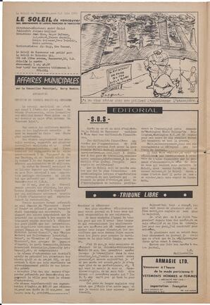 Le Soleil de Vancouver, June 6, 1969, page 2